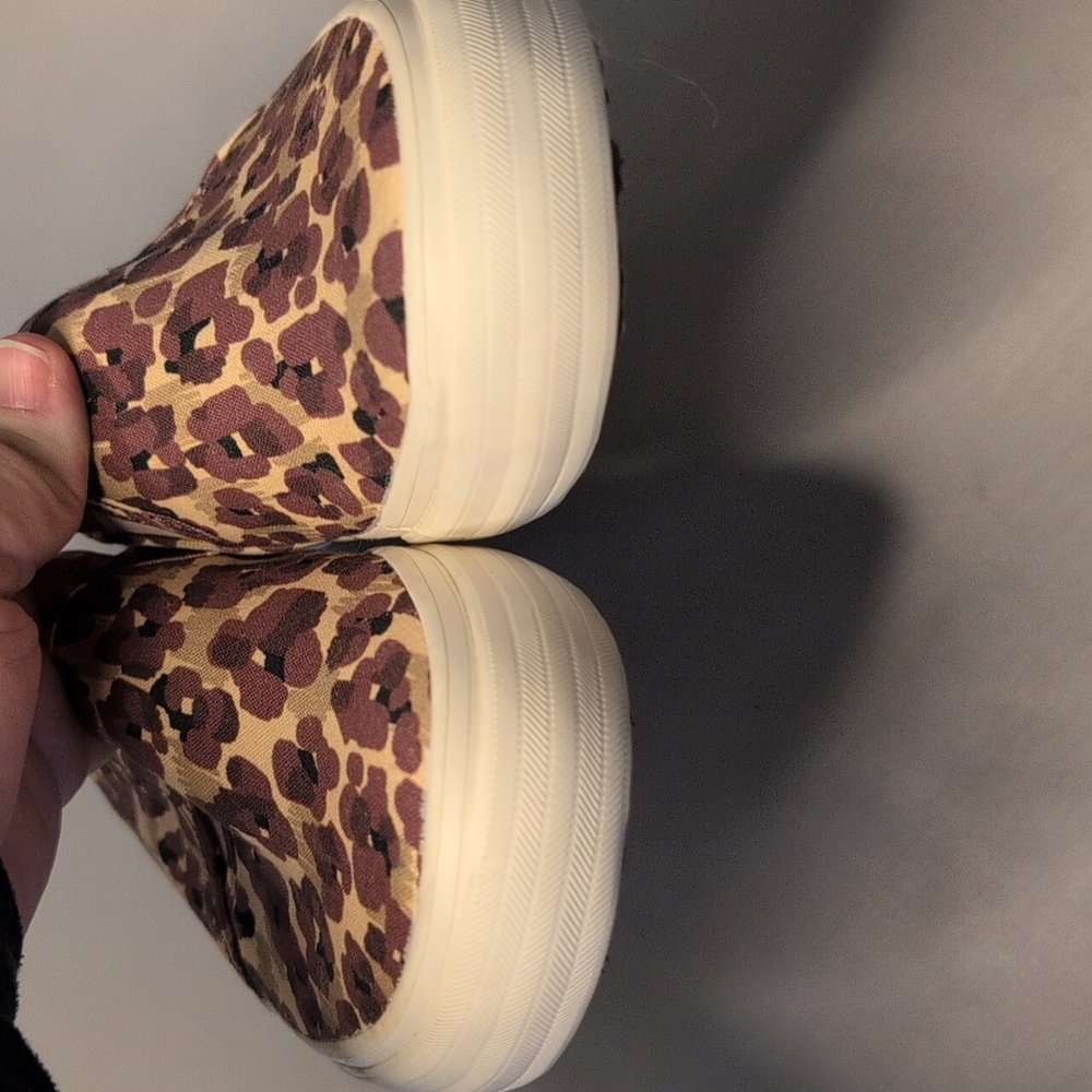 Keds x Elizabeth and James Leopard Print Double Decker Canvas Slip on Sn… Size 9 - Picture 9 of 14